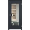 SAPELI ELEGANT KOMFORT M40 - LAKOVANÉ - OTOČNÉ DVEŘE VČ. ZÁRUBNĚ -  Barva ral (Průchozí výška (cm) 210, Průchozí šířka (cm) 90, typ skla Satináto bílé)