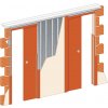 2x 800 mm - Stavební pouzdro JAP 720 NORMA LINE - UNIBOX - SDK