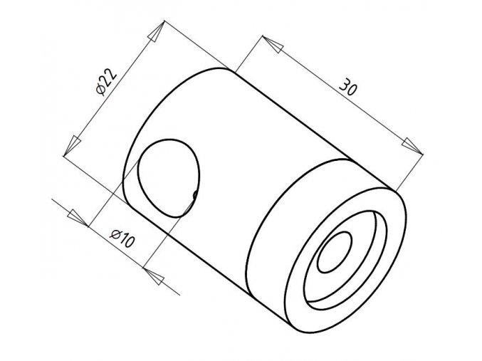 Kotva nerez prutu ø10 (12) mm - rovná