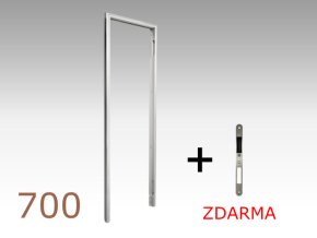 700 mm - Skrytá zárubeň reverzní AKTIVE 25/15