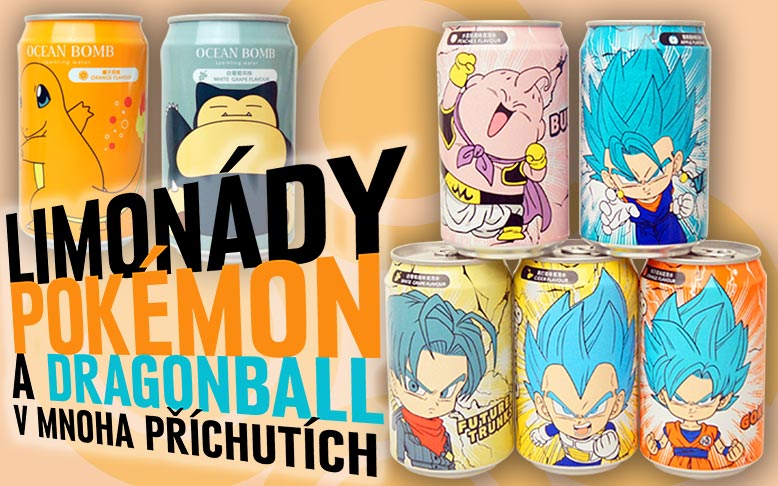 Výborné limonády na motivy Pokemon a Dragonball