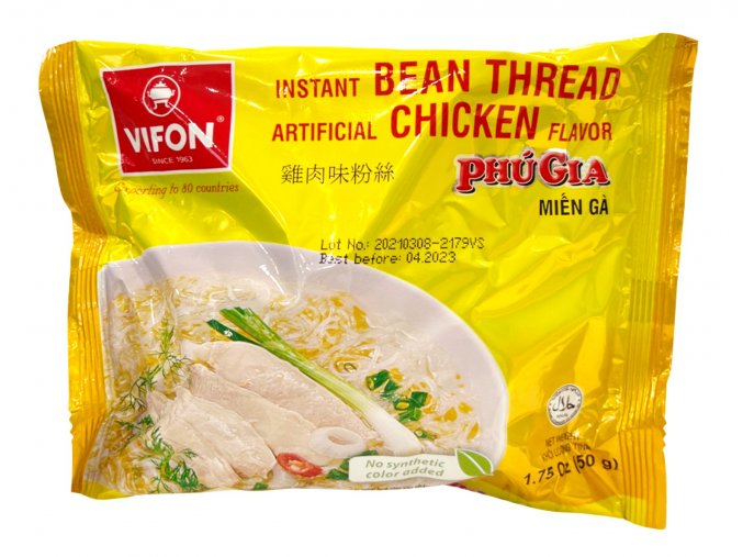 Vifon Bean Thread & Chicken Flavor 50g - 2+1 zdarma
