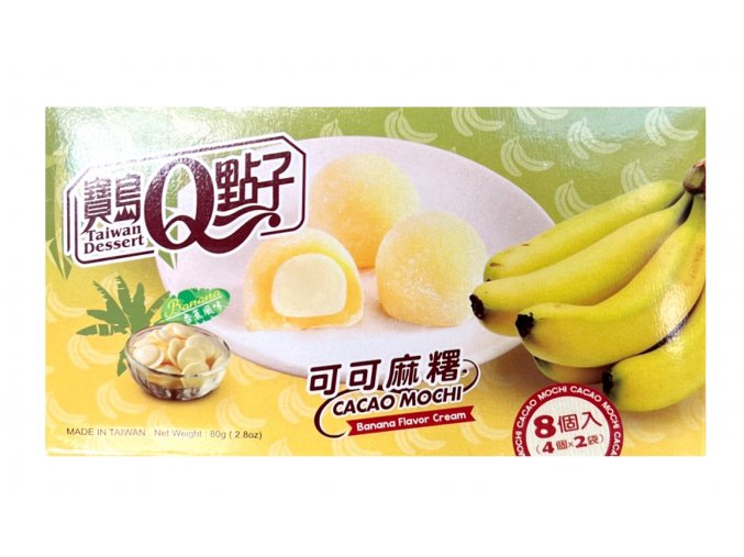 Q Brand Cacao Mochi Banana 80g