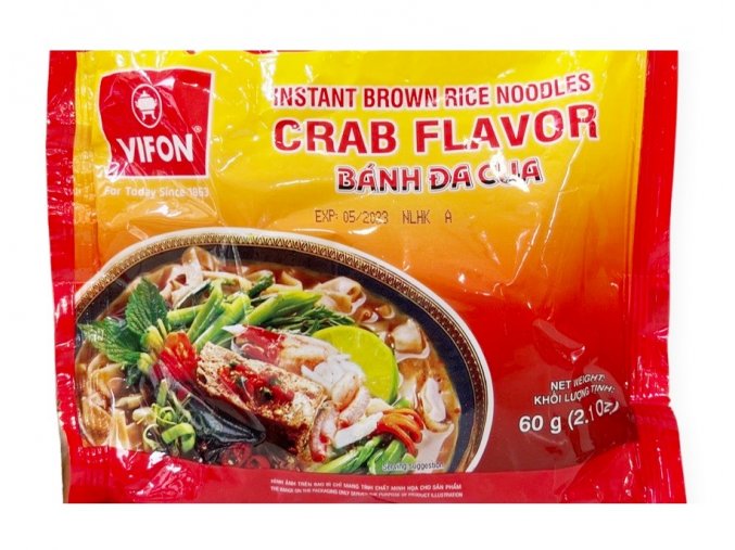 Vifon Instant Noodles Crab Flavour 60g - 2+1 zdarma