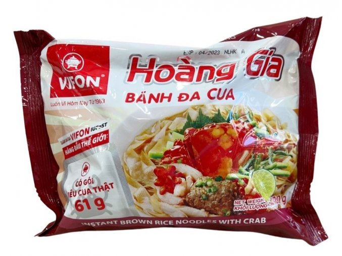 Vifon Hoang Gia Brown Rice Noodle with Crab 120g