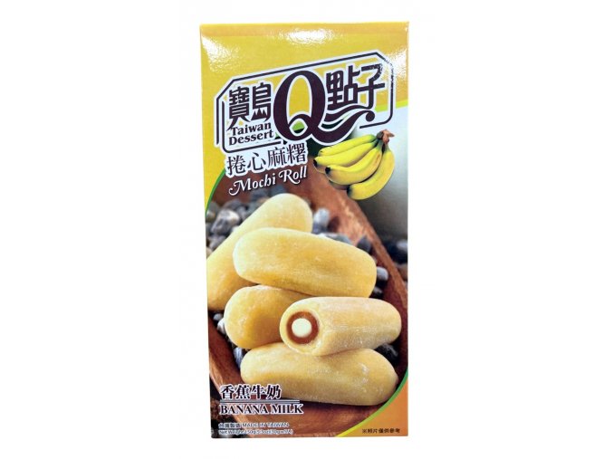 Q Brand Mochi Roll Banana Milk 150g