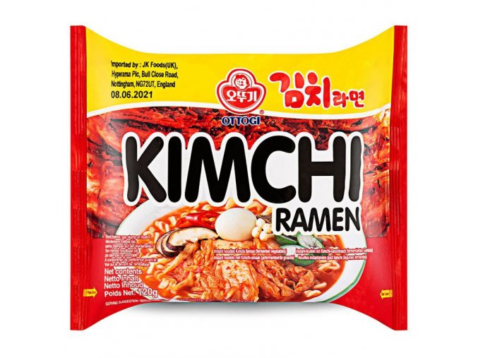 ottogi ramen 120g instant noodles kimchi flavour