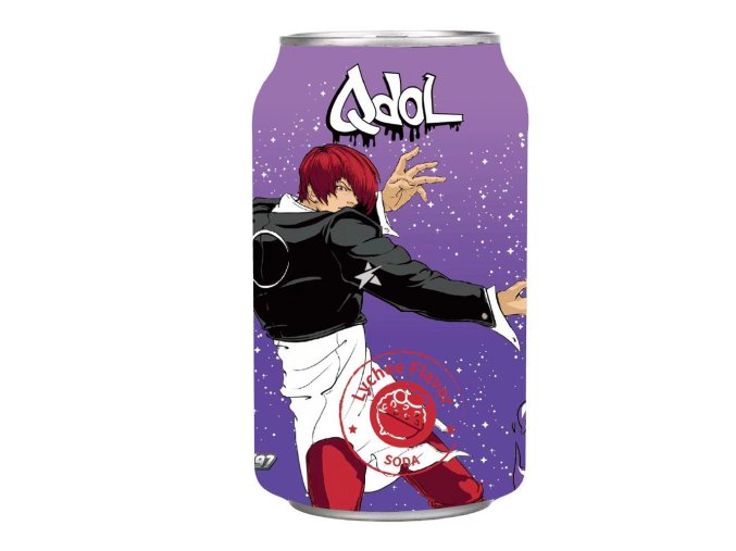 Qdol Iori Yagami Lychee Flavor Soda 330ml - prošlé datum minimální trvanlivosti