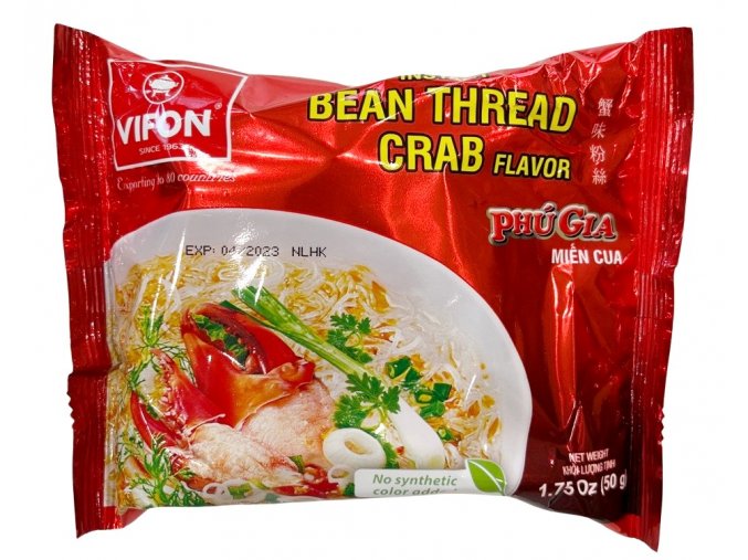 Vifon Instant Bean Thread Crab Flavour 50g - 2+1 zdarma