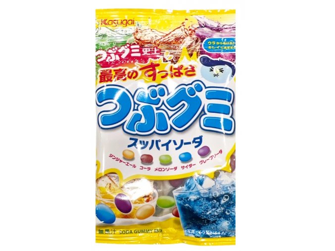 Kasugai Tsubu Gummy Sour Soda 70g