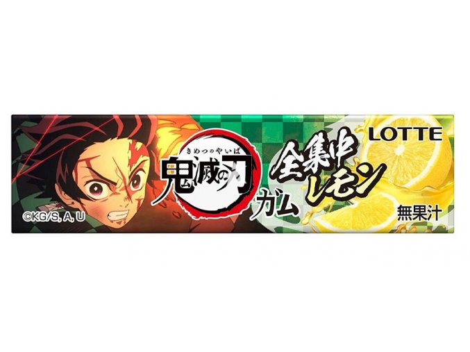 Lotte Demon Slayer Gum Lemon Flavour (Random Character Package) 47g