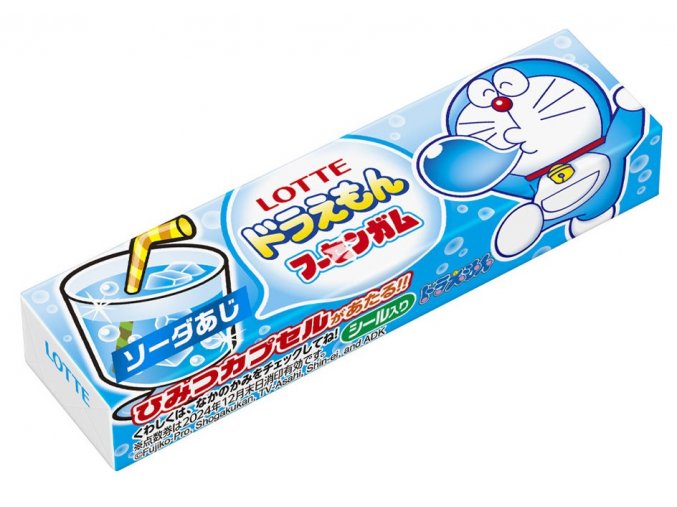 Lotte Doraemon Chewing Gum Soda Flavour 5p