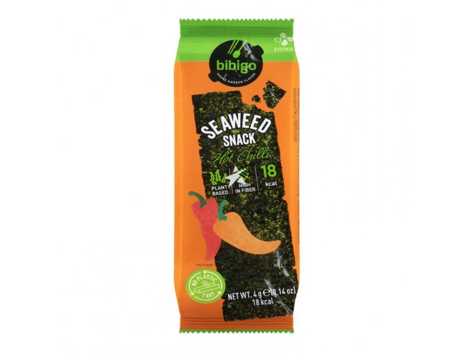 Bibigo Seaweed Snack Hot Chilli Flavour 4g