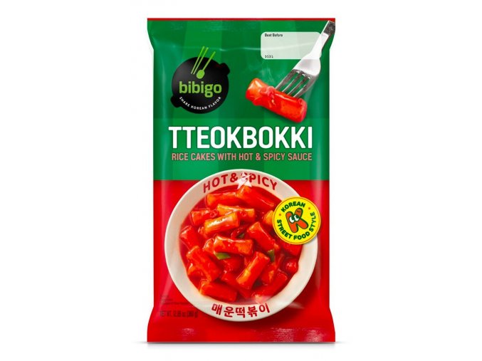 Bibigo Tteokbokki - Rice Cake With Hot & Spicy Sauce 360g