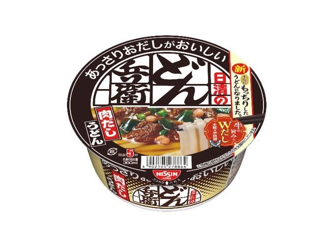 Nissin Cup Noodle Donbei Dark Brown Dashi Udon Beef&Bonito Flavor 83g