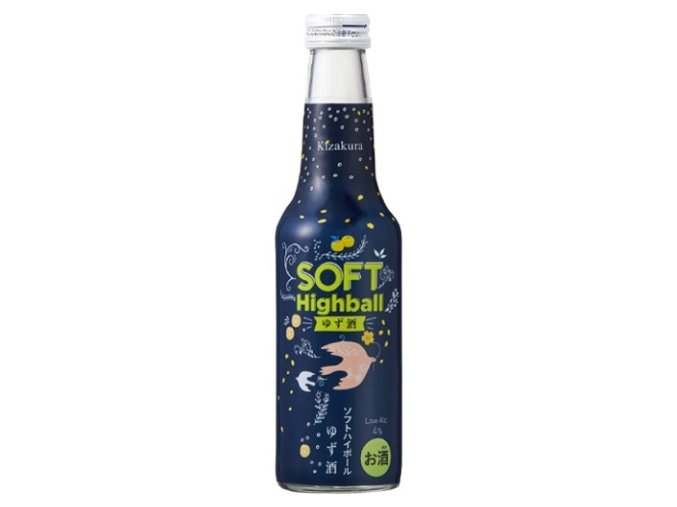 Kizakura Soft Highball Sake Yuzu Shu 235ml