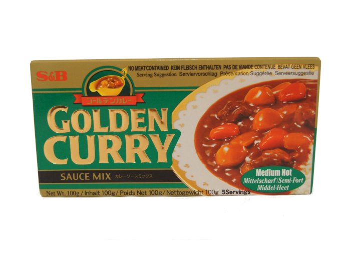 S&B Golden Curry Med Hot 92g