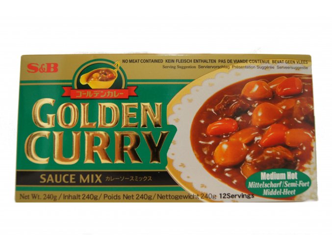 S&B Golden Curry Med Hot 220 g