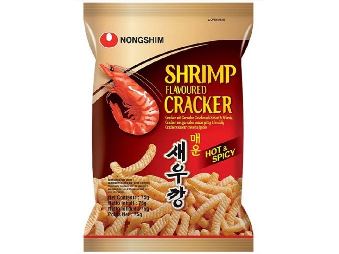 nongshim shrimp cracker hot spicy 75 g 26 oz