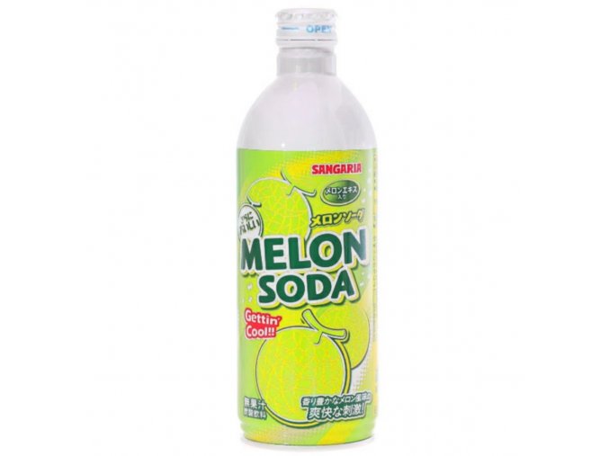 sangaria ramu bottle melon ramune soda 500ml