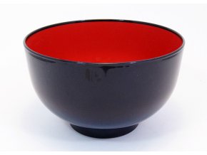 Plastová miska černo červená velká ( K308-1 )