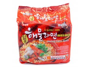 Paldo Seafood Flavor Noodle 5p