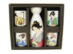Fuji Sake set ( geisha )