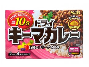 S&B Dry Keema Curry Amakuchi 89,2g ( po expiraci )