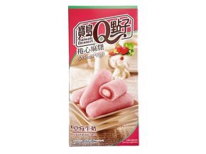 Q Brand Mochi Roll Strawberry Milk Flavour 150g