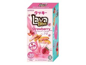 Unico Lava Bites Crispy Cookies With Strawberry Filling 200g