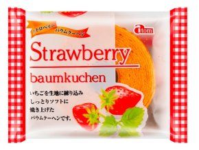 Atom Strawberry Baumkuchen 80g