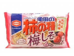 Kameda Kaki no Tane Umeshiso rýžové krekry 164g