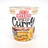 cup of instant ramen with spicy curry flavor nissin cup noodle