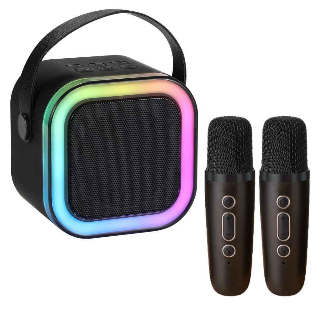 Černý mikrofon s reproduktorem – špičkový zvuk pro každou příležitost