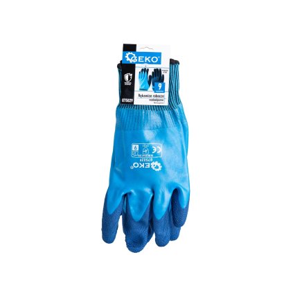 66207 pracovni rukavice vodeodolne velikost 9 polyester latex 12 120