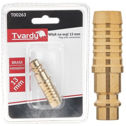 62022 mosazna zastrcka na hadici 13 mm typ samec 1 10 100