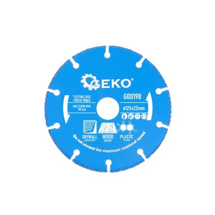 67953 rezaci kotouc na drevo plast sadrokartonove desky 125 x 22 2 mm 10 100