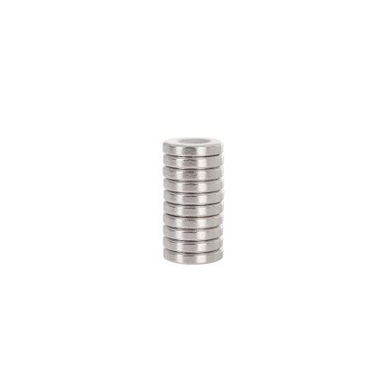 63129 neodymovy valecny magnet s otvorem pro sroub 14x3 mm 10
