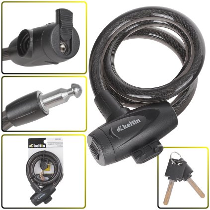 74136 zamek na kolo s klicem 12x800 mm 60