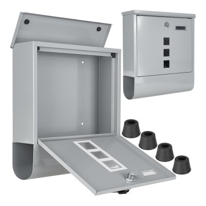 66078 postovni schranka 34x30 7x10cm seda 5