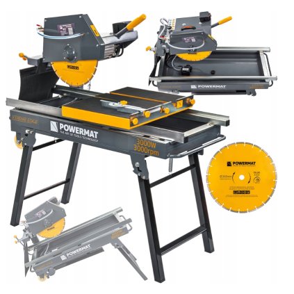 Elektromotorová stolní pila na beton a kámen Powermat | 105 mm