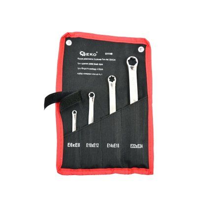 Leštěné Klíče s Očkem A Torx em 4 ks E6e24