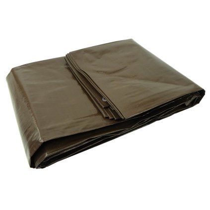 Plachta 8 x 10 m extra silná, hnědá 200 g/m²