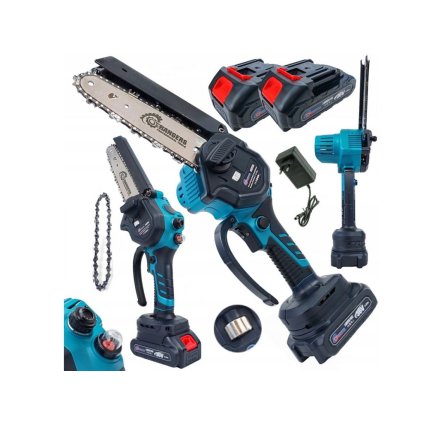 Aku mini řetězová pila 6" mazaní+ 2x baterie 36V