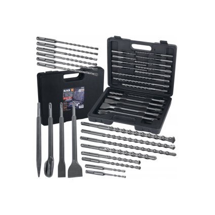 Screenshot 2024 01 15 at 11 57 08 ZESTAW WIERTEŁ I DŁUT SDS PLUS SDS W WALIZCE 17SZT BLACK