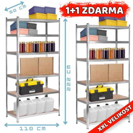 1 + 1 ZDARMA Regál XXLStorage Duo