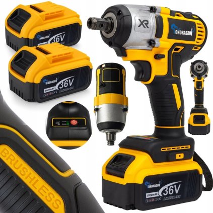 36V KLUCZ AKUMULATOROWY UDAROWY DO KOL 12 380Nm 2 AKUMULATOR ONDRAGON [19773] 1200