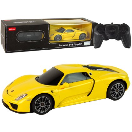 Auto R/C Porsche 918 1:24 Rastar Žluté