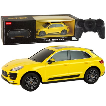 Auto R/C Porsche Macan Turbo 1:24 Rastar Žluté