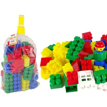 Barevné Stavebnicové Kostky K3 Střední 65 Prvků